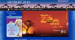 Desktop Screenshot of detroitzoo.org